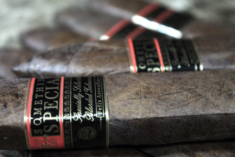 Box-pressed Something Special cigars in a row